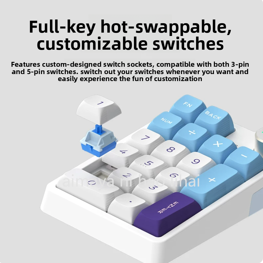 Gaming Keyboard Esports - Kzzi K20 Mini-Tastatur, drei Modi, Bluetooth,