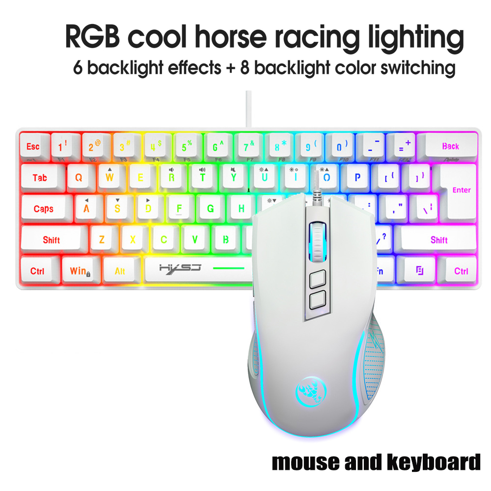 Gaming Keyboard Noise - Tastatur- und Maus-Set Gamer-Tastaturen-Kombos 60% PC-Tastatur