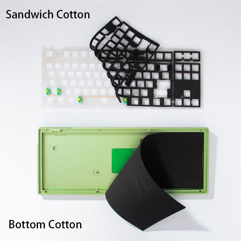 Gaming Keyboard No Noise - Mechanische Tastatur Sandwich Baumwolle Unten Baumwolle