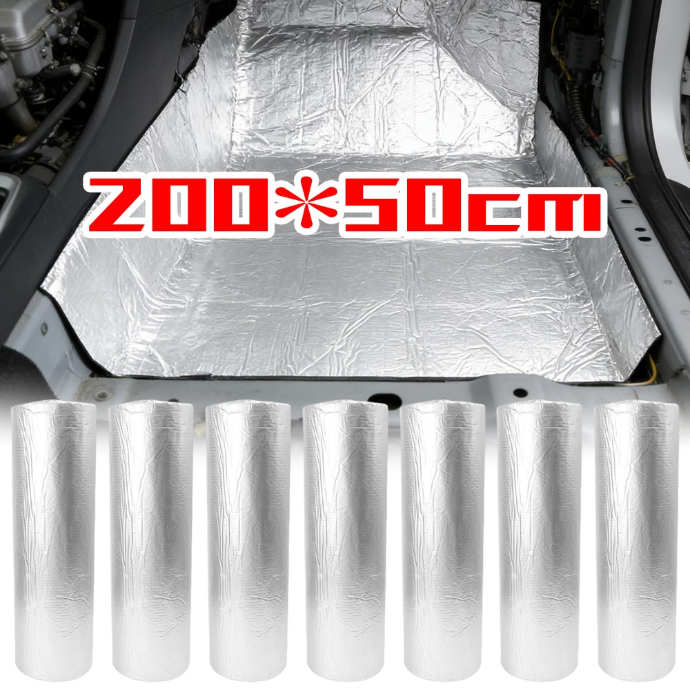 Foam Dampener Sheet - Auto-Schalldämmungsmatte 5/10mm Dick Aluminiumfolie Schaumstoff Hitzeschutz