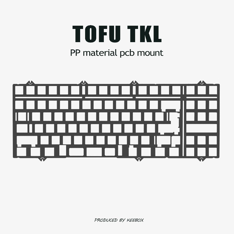 Gaming Keyboard Tkl - TOFU TKL Tastatur-Positionierungsplatte Maßgefertigtes PC-Aluminium PP