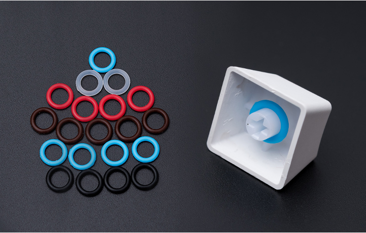 Gaming Keyboard No Noise - 104 teile/paket Stille Ring Gummiband Lärm