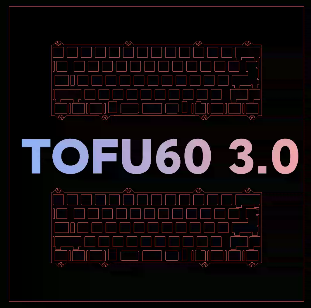 Mechanical Switch Tester - KBDFANS TOFU60 3.0 Version Tastatur-Spezialplatte PP