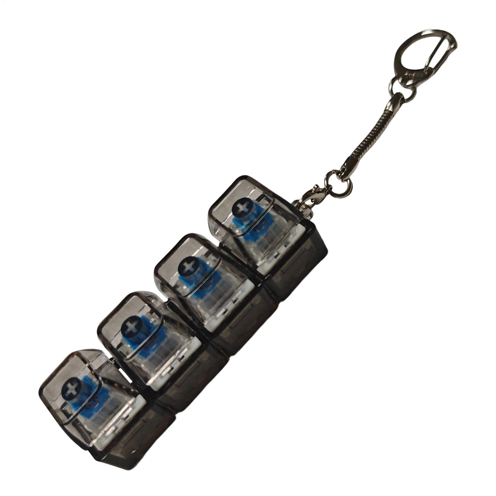 Mechanical Switch Tester - Tastatur-Schlüsselanhänger, Tastatur-Spielzeug, Stressabbau, DIY Fidget-Tasten, Keycap