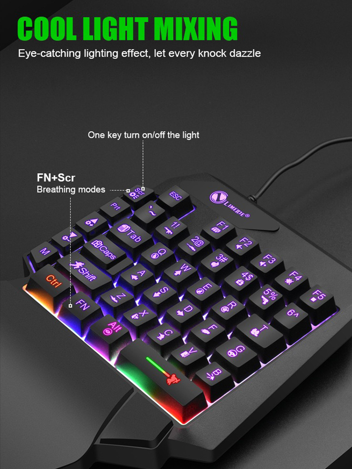 Mechanische Einhand-Gaming-Tas – Gaming Keyboard And Mouse For Xbox Bewertung und Preis