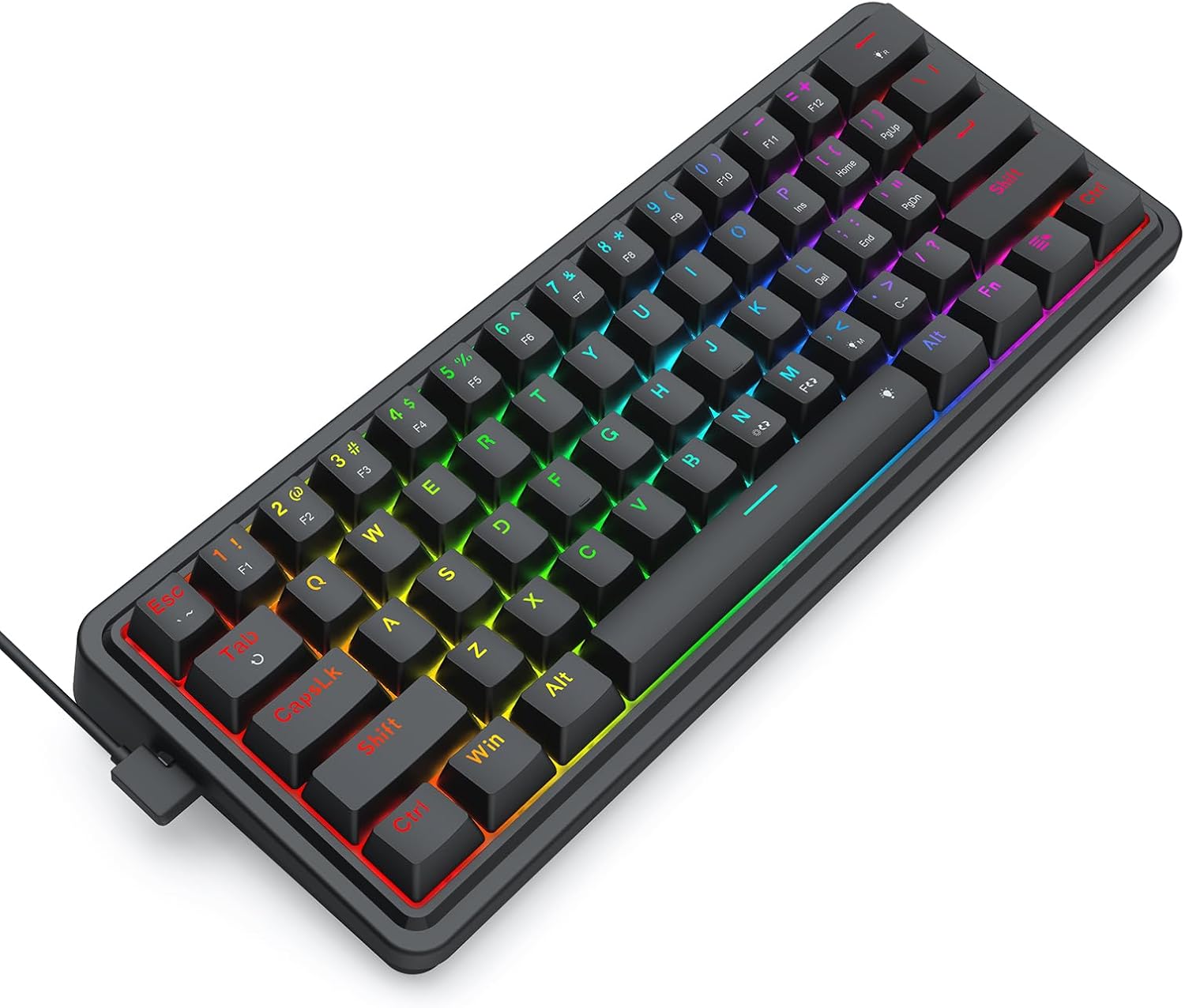 Redragon K722 60 % kabelgebund – Gaming Keyboard No Noise Bewertung und Preis