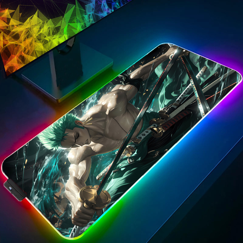 ONE PIECE Zoro Mauspad RGB Gam – Gaming Keyboard Easy To Clean Bewertung und Preis