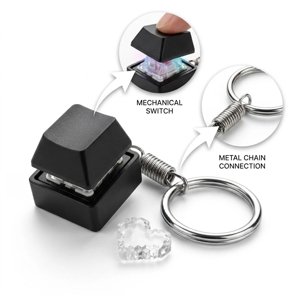 Mini-RGB-Tastatur-Schlüsselanh – Mechanical Switch Tester Bewertung und Preis