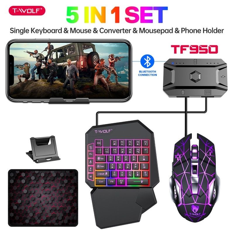 T-Wolf Tf950 5-in-1 Einhand-Ga – Gaming Keyboard And Mouse For Xbox Bewertung und Preis