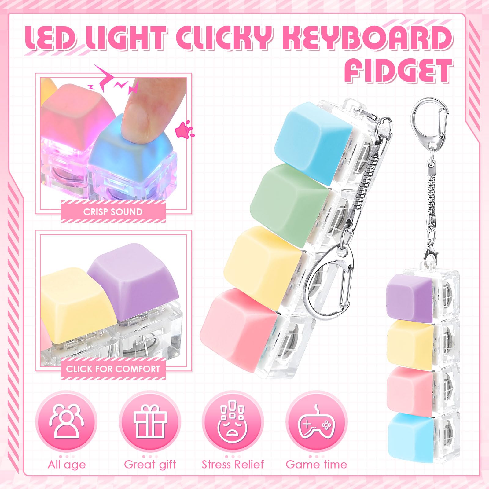 LED-Leucht-Fidget-Schlüsselanh – Mechanical Switch Tester Bewertung und Preis
