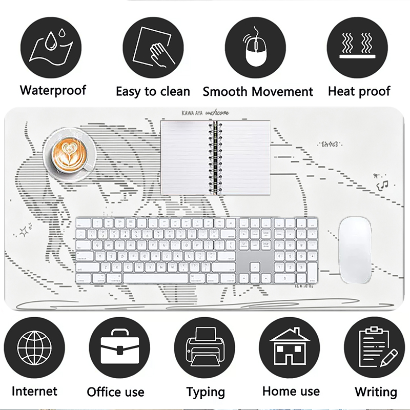 1 Stück Leder-Mauspad Anime En – Gaming Keyboard Tactile Bewertung und Preis